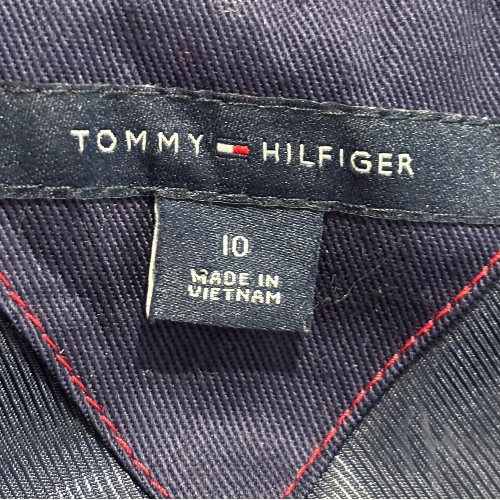 TOMMY HILFIGER Sz 10 Boston Blazer in Red and Blue Plaid Lined Shoukder Pads NEW - Picture 12 of 13